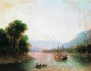 Ivan Aivazovsky The Rioni River in Georgia USA oil painting artist